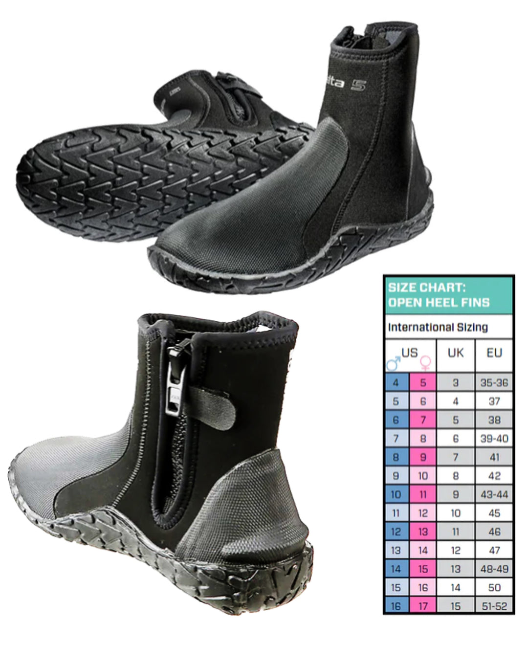 Cressi Z2 Mask + Tao Snorkel + Scubpro Go Sport Fins + Scubapro Delta 5mm Boot